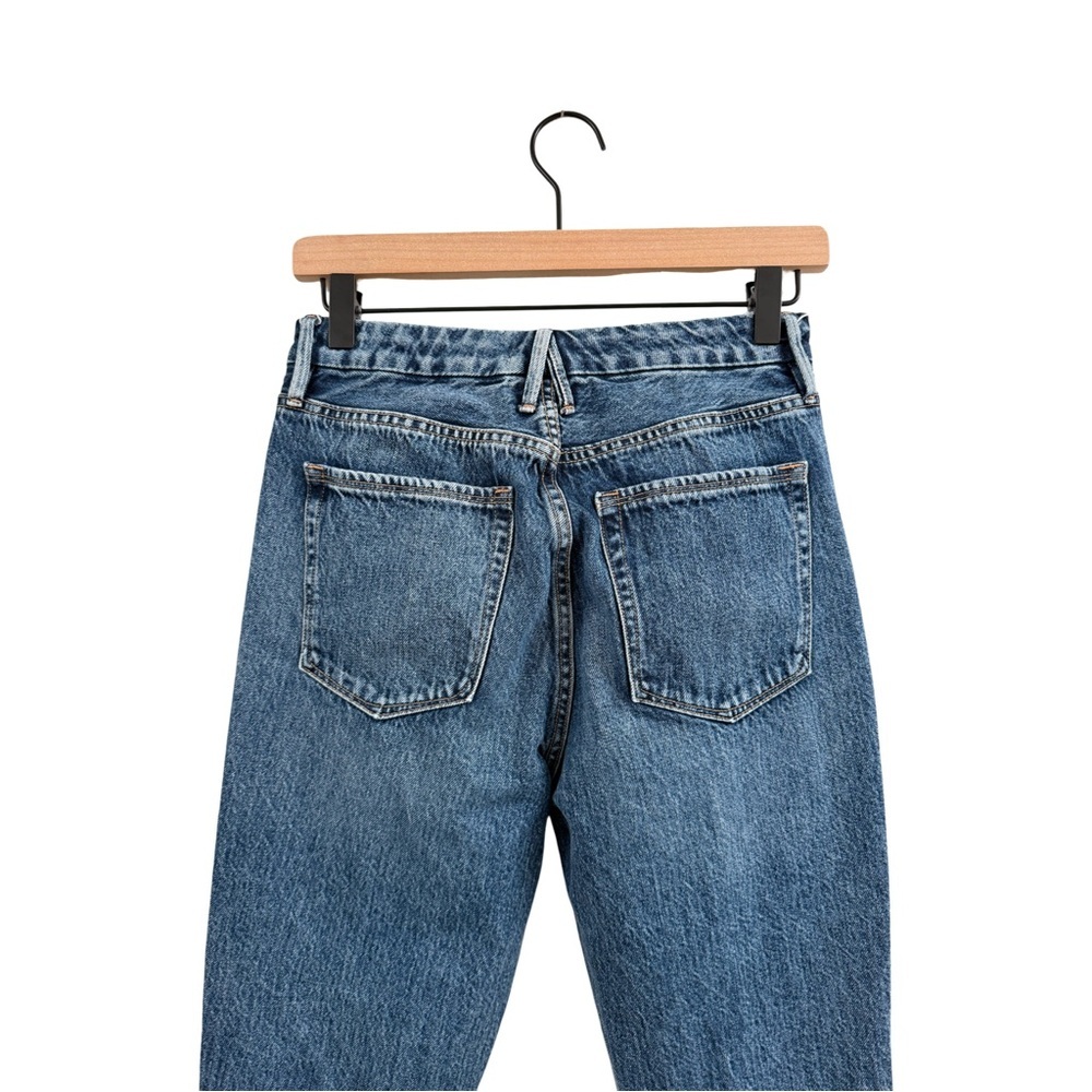 Good American Good Boy Blue Straight Leg Jeans - Picture 4 of 11